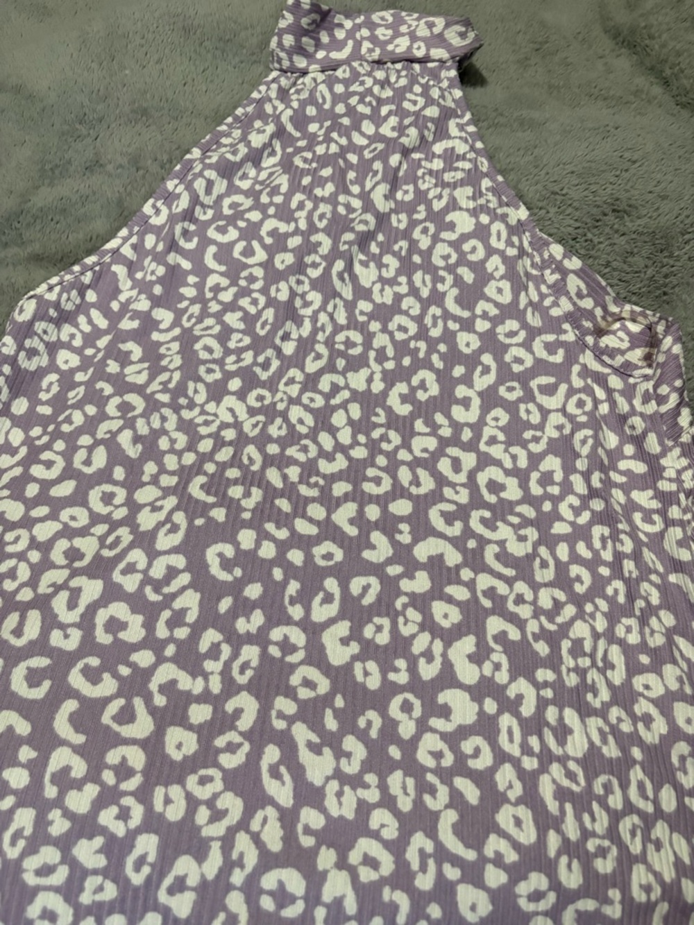 Lavender Animal Print Halter Top
